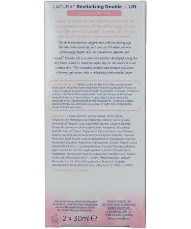  Lacura LACURA Facial Care REVITALISING Double Lift One Step Duo Care System revitalising Anti-Wrinkle Cream & Firming Gel Serum for mature skin - Buy Online on GoSupps.com