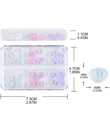 30 Resin Nail Art Decorations 3D Shells Ornaments For Jewelry DIY UV Gel Design Manicure Accessories Nail - Buy Online on GoSupps.com