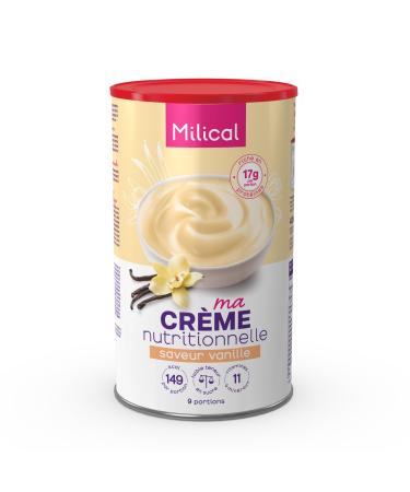 Cr me Nutritionnelle Di t tique | Pot de 405g | Perte de Poids | Hyperprot in e et Hypocalorique | Laboratoire Milical (Vanille)