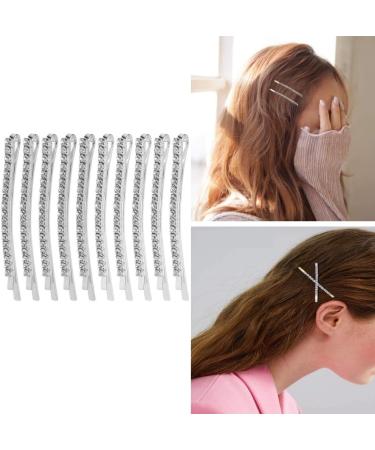 Changyeah 12 Pieces Hair Pins Crystal Hair Pins Rhinestone Hair Clips Hair Clips Hair Pins for Women Silver - Buy Online on GoSupps.com