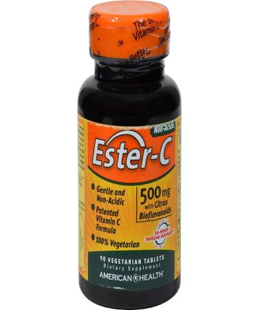 American Health Ester-C 500 mg | 90 Vegan Tablets for Immune Support - Buy Online on GoSupps.com