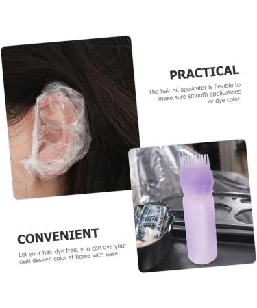 Mikinona 1 Set Hair Dye Bottle with Comb Hair Applicator Tool Hair Dye Tools Salon Hair Empty Lip Gloss Tubes Hair Coloring Kit Hair Coloring Tools Kit DIY Hair Dye Kit Plastic Purple 6.9x4.8cm Purple - Buy Online on GoSupps.com