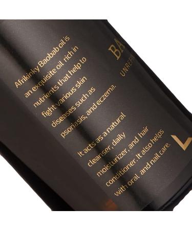 AFRIKINKY BAOBAB OIL Unrefined Cold Pressed Premium Fresh (50ml) 100% Pure For Skin Hair Nails Massage | Africa's Best Beauty Oil - Buy Online on GoSupps.com