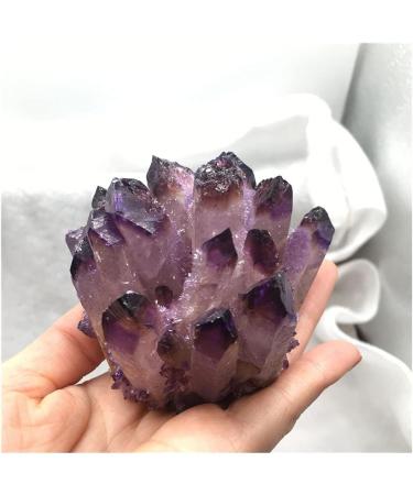 Natural Crystal Cluster Amethyst Specimen Purple Reiki Stone Raw Crystal Home Decor Household 350-450g - Buy Online on GoSupps.com
