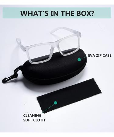Eyekepper Transition Photochromic Reading Glasses - Oversized Large Frame +1.5 Clear for Comfortable Vision | International Shipping Available - Buy Online on GoSupps.com