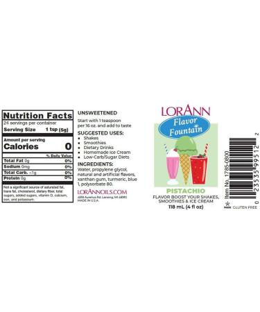 Flavor Fountain 4oz-Pistachio Nut - Buy Online on GoSupps.com