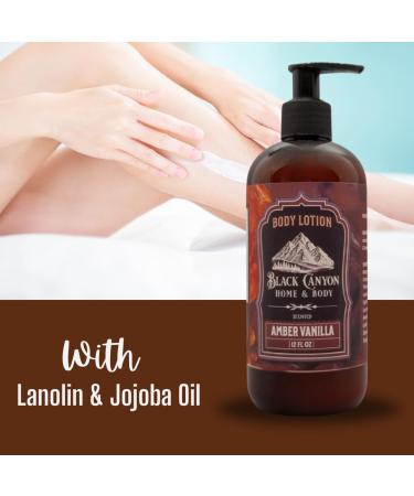 Black Canyon Amber Vanilla Scented Body Lotion with Lanolin and Jojoba Oil 12 Oz 12 Fl Oz (Pack of 1) - Buy Online on GoSupps.com