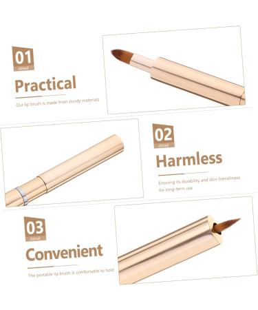 Angoily lipstick applicator wands portable lip lipstick brush telescopic beauty tools Tricolor lip gloss brush smudge stick lip brush for lipstick lipstick make up - Buy Online on GoSupps.com