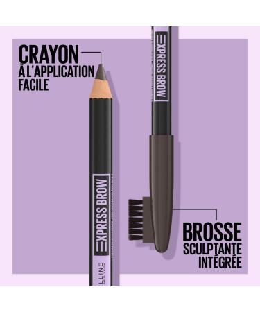 Maybelline New York - Tone-on-Tone Eyebrow Pencil - Long-Lasting & Natural Effect - Integrated Brush - Natural Wax Formula - Express Brow - Shade: Medium Brown (04) - Buy Online on GoSupps.com