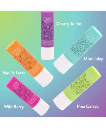Miss Spa Hydrating Lip Balm Set Moisturizing Lip Care Gift Set for Dry Lips Nourishing Lip Moisturizer with Shea Butter & Vitamin E Vegan Gluten Free Long-Lasting Hydration 5 Flavors - Buy Online on GoSupps.com
