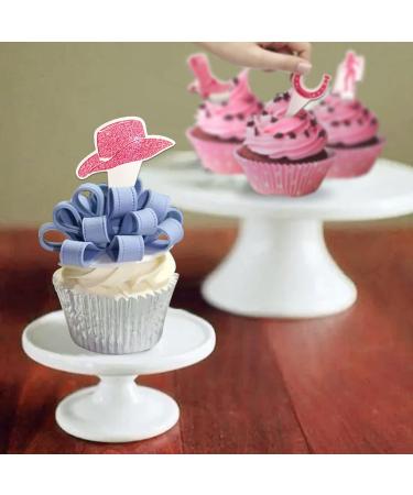 Rosa Cowgirl Cupcake Toppers - 24 Pieces Cowboy Theme Party Accessories for Birthdays Weddings & Celebrations - Buy Online on GoSupps.com