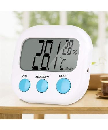 Buy High-Precision Electronic Thermometer & Hygrometer for Home Office and Baby Room | Large Screen Indoor Temperature Monitor - Buy Online on GoSupps.com