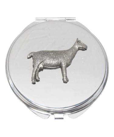 Goat Compact Mirror Handbag Gift With Free Engraving 153