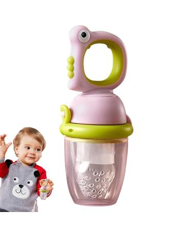 Elevate Baby Feeder | Ultravers Silicone Baby Food Pacifier - Ideal Gift for Infants Birthdays & Festivals - Pink Color - Buy Online on GoSupps.com