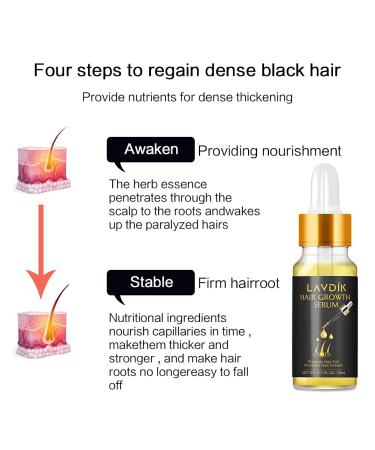 Biotin Thickening Herbal Serum - Fast Hair Growth Essence Oil | Prevent Hair Loss & Thinning for All Hair Types (3 PCs) - Buy Online on GoSupps.com