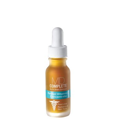 MD Complete Retinol Vitamin C Concentrate Serum | Anti-Aging High Potency Vitamin C Serum | with Retinol Vitamins C & E Omega 3-6 & 9 Fruit Seed Extracts 0.5fl oz