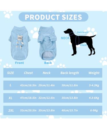 Small Dog Jumper with Bear Doll Knitted Dog Pullover Warm Puppy Sweater Knitwear Cat Puppy Turtleneck Knitting Sweater Autumn Winter Welsh Corgi Yorkshire Terrier Chihuahua Bichon Frise (2XL Blue) 2XL Blue - Buy Online on GoSupps.com
