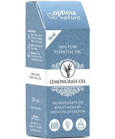 Lemongrass Oil 100% Pure Essential Oil for Aromatherapy & Massage | Optima Natura 30ml - Buy Online on GoSupps.com