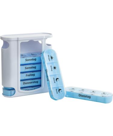 Smart Planet Tablet Box - 7-Day Pill Organizer with 4 Compartments | Senior-Friendly Medication Reminder for Morning Evening & Night - Ideal for Travel - Buy Online on GoSupps.com