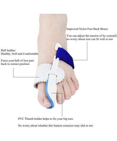 Breathable Bale Rail & Toe Smooths - Elastic Support for Hallux Valgus Treatment & Prevention for Men & Women - Buy Online on GoSupps.com