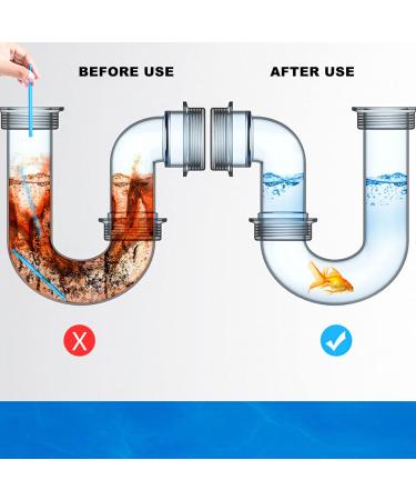 Drain Cleaner Sticks Drain Cleaner Sticks Drain Clog Remover | Effective Drain Pipe Cleaning Sticks to Unclog Drains Sink Shower Drain Deodorizer 5 Different Scents Dobooo - Buy Online on GoSupps.com