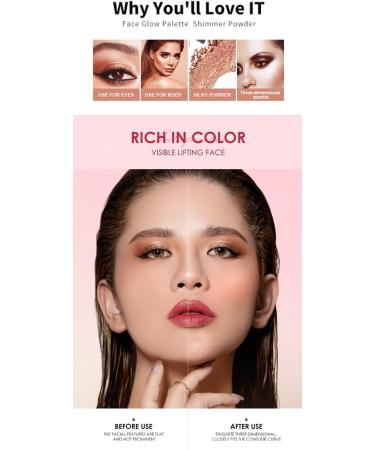 Farbenfrohe Lidschattenpalette - Lidschatten Shimmer Farbenfrohe Lidschattenpalette (02) - Buy Online on GoSupps.com