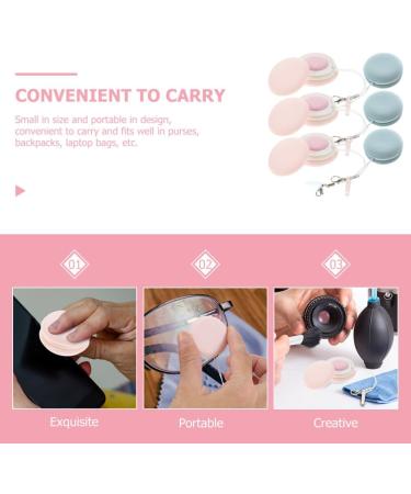 Buy Healifty Pouch Microfiber Cleaning Cloth - 4pcs Macaron Shape Lens & Screen Cleaner Keychain (Pink Blue) - Portable Eyeglass Brush for Phone & Glass - Buy Online on GoSupps.com