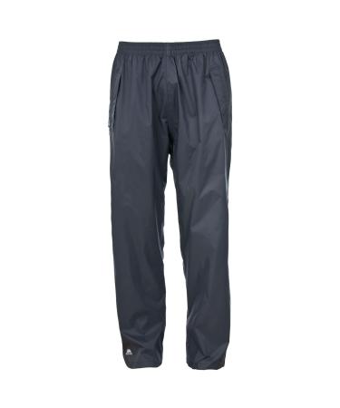 Trespass Unisex Rain Pants Compact Roll-Up Qikpac XXL Flint