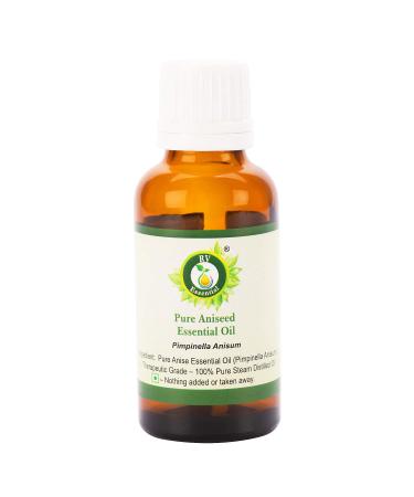 R V Essential Pure Aniseed Essential Oil 100ml (3.38oz)- Pimpinella Anisum (100% Pure and Natural Steam Distilled)