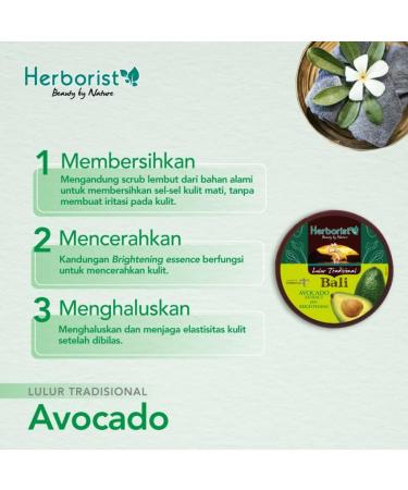 Herborist Traditional Balinese Body Scrub 100g Avocado - Buy Online on GoSupps.com