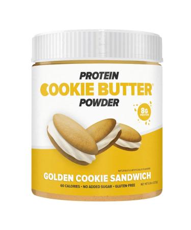 FDL - Keto Protein Powder Cookie Butter - Low Carb Food - Easy to Mix, Bake and Spread - 2g Net Carb - 8oz (Golden Cookie Sandwich)