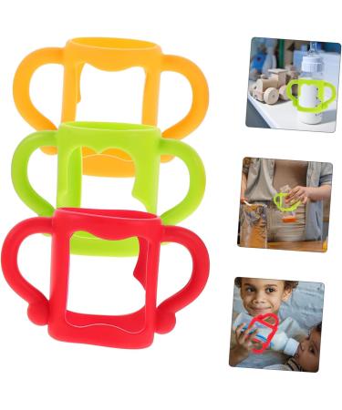 Abaodam 3 Pcs Bottle Handle Feeding Bottles Handle Bottle Holder Soft Feeding Bottles Handles Feeding Bottles Holder Milk Bottle Holder Grip Soft - Buy Online on GoSupps.com