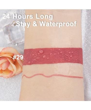 Nude Pink Matte Lip Liner and Lipstick Pencil Makeup Set with Brown Liquid Lipstick - Long Lasting Waterproof Formula - 0.21 Fl Oz (Pack of 2) - Buy Online on GoSupps.com