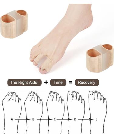 Silicone Toe Extensor Hallux Valgus Correction - 2 Pack Gel Large Toe Spacers | Double-Hole Orthosis for Bunions & Overlapping Toes - Unisex - Buy Online on GoSupps.com