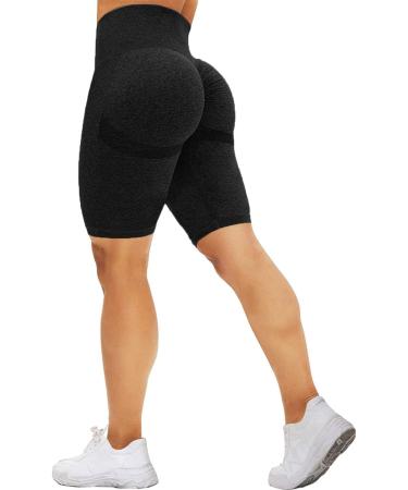 Mesing cycling pants sports pants women short scrunch butt shorts hot pants opaque push -up short leggings for gym sport yoga workout m b black
