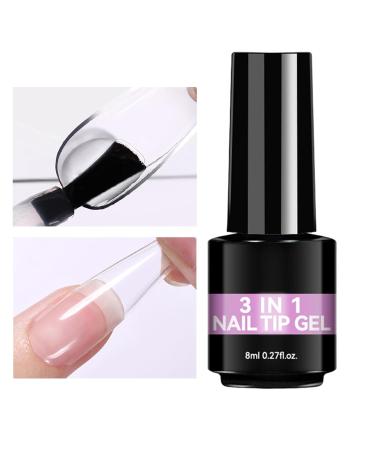 Bexdug Soft Gel Nail Glue | 8ml Odorless Quick-Drying Adhesive - Gel Glue For Beginners and Professionals Nail Care Home Salon Manicure and Wedding - Buy Online on GoSupps.com