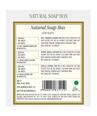 Kama Ayurveda Natural Soap Box - Luxurious Herbal Soaps for Glowing Skin | Free Worldwide Shipping - Buy Online on GoSupps.com