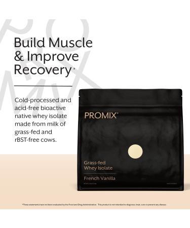 Promix Grass-Fed Whey Protein Isolate Powder - 100% Natural - Post Workout Shake, Smoothies, Recipes - Gluten-Free & Keto - Vanilla 5lb - Buy Online on GoSupps.com