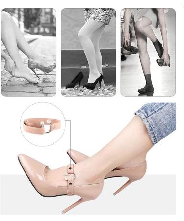 4 Pair High Heel Anti-Loose Straps | Detachable Elastic Shoelace Accessories for Women - Shop Internationally - Buy Online on GoSupps.com