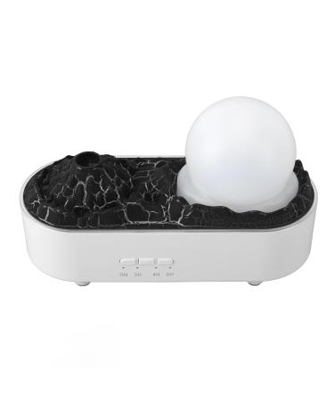Aromatherapy Diffuser Volcano Aromatherapy Essential Oil Diffuser 200ML Humidifier Night Light 2 Mist Mosdes 3 Light Colors 2H 4H 6H Timer for Home White