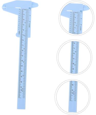 Hemoton 4 Pcs Eyebrow Ruler Caliper Tool Vernier Caliper Shaper Ruler Plastic Miss Mini Measuring Ruler - Buy Online on GoSupps.com