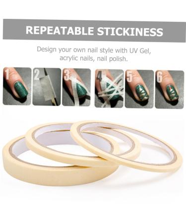 Ipetboom 18rolls Nail Art Masking Tape Nail Enamel Separate Tape Mark Tape Nail Painting Labeling Tape Diy Nail Striping Tape Nail Fine Line Textured Paper Manicure Adhesive Tape - Buy Online on GoSupps.com
