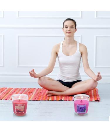Scented Soy Wax Votive Candles Set - 20 Packs, 10 Fragrances - Perfect for Parties, Dinners, Yoga, and Gifts - 1.8oz Multi-Colored Glass Candles - Buy Online on GoSupps.com