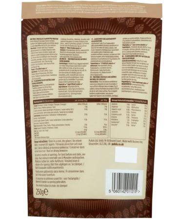 Pulsin Chocolate Vegan Pea Protein Powder 1kg - High Protein Low Carb Gluten Free Dairy Free - 97 Kcal Per Serving - Pack of 1 - Buy Online on GoSupps.com