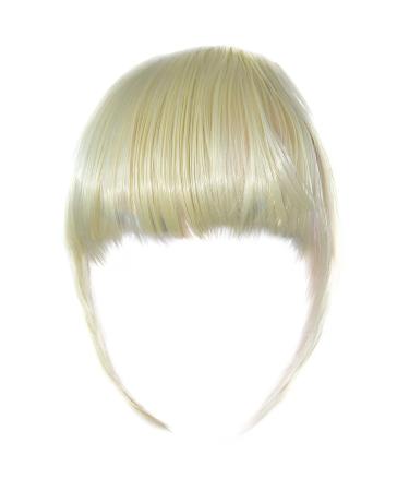 Battnot Clip-In Bangs for Women - 15cm White Gold Hair Extension Fringe | High Temperature Fiber Party Wigs - Buy Online on GoSupps.com