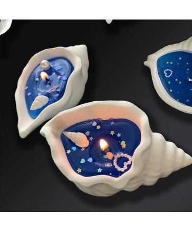 Hand-Made Natural Scented Candles - Sparkling Conch Shell Soy Wax Gel with Essential Oils | Therapeutic Decorative Gifts for Women & Meditation Stress Relief - Buy Online on GoSupps.com