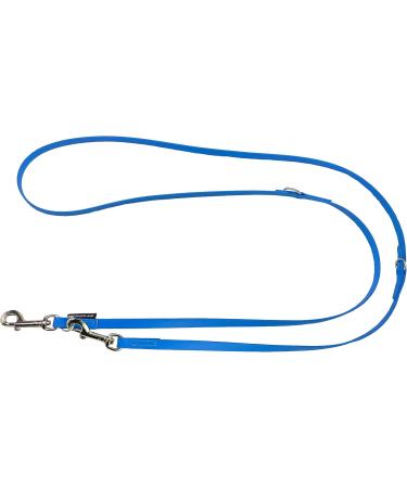 Biothane Dog Leash for Small & Large Dogs - Adjustable Lengths 2m to 5m - Light Blue Durable Silver Hook - Buy Online on GoSupps.com