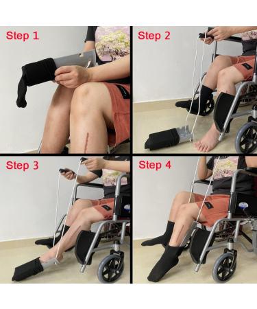 Sock Aid with Foam Handles - Assistive Device for Seniors, Disabled, Pregnant, Diabetics - Gray - Buy Online on GoSupps.com