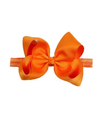DDazzling Baby Large Hair Bow Headband Hair Accessories Photo Props - orange - One Size