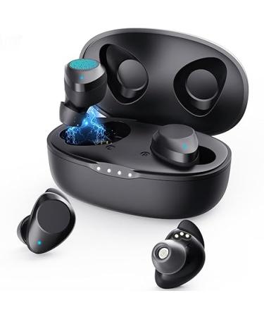 Hearing Aids,Hearing Aids for Seniors 16 Channel Intelligent Noise Reduction Bluetooth Hearing Aids for Adults Seniors Rechargeable with Noise Cancelling with Portable Charging Case Black